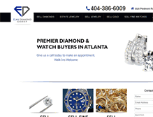Tablet Screenshot of elandiamondgroup.com
